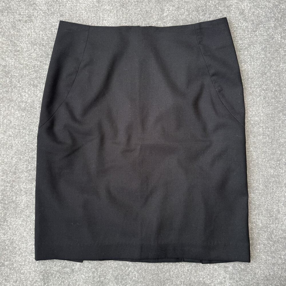 Banana Republic Skirt Womens 4 Black Pencil Career Office Lined Stretch Classic